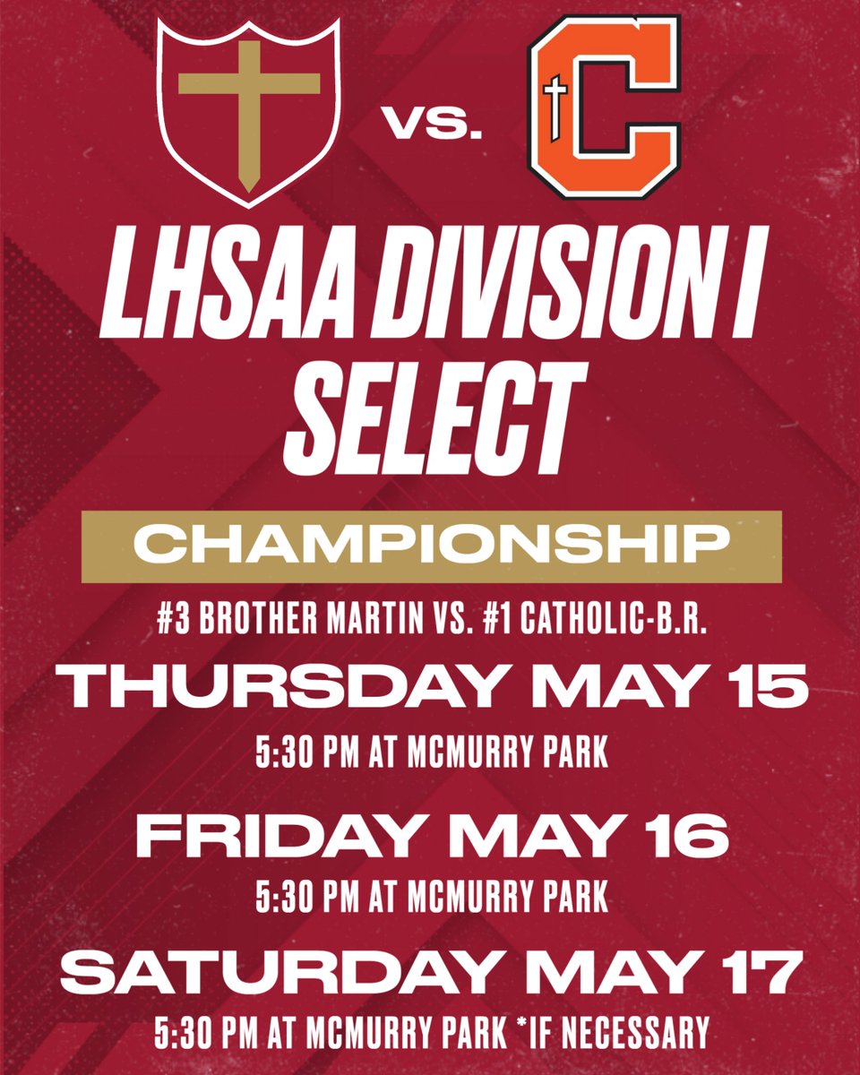 Pack your bags, the CRUSADERS are headed to the State Championship in Sulphur, LA. Be sure to click the link below or head over to the LHSAA website under the Baseball State Tournament page to purchase your tickets now!

gofan.co/app/school/LHS…