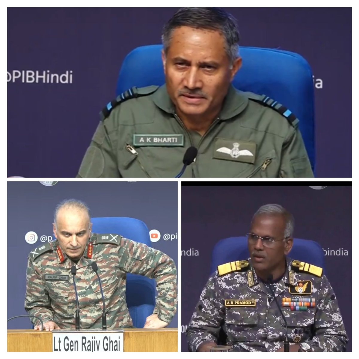 "How many casualities sir?"

"It is for them to count. Our job is to hit. Not to count their body bags."

Absolute cracker of a presser by our armed forces. The govt must give them full authority over narrative. Let them do what MIB fails to do. India will rule infowar domain.