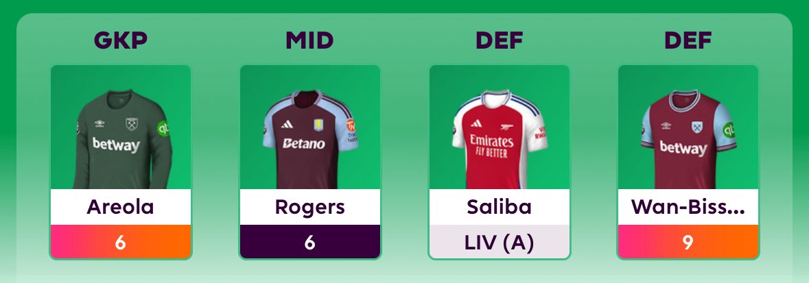 Obviously bench boosting West Ham defensive assets this week and not at home to Southampton was the play. Obviously.

#FPL