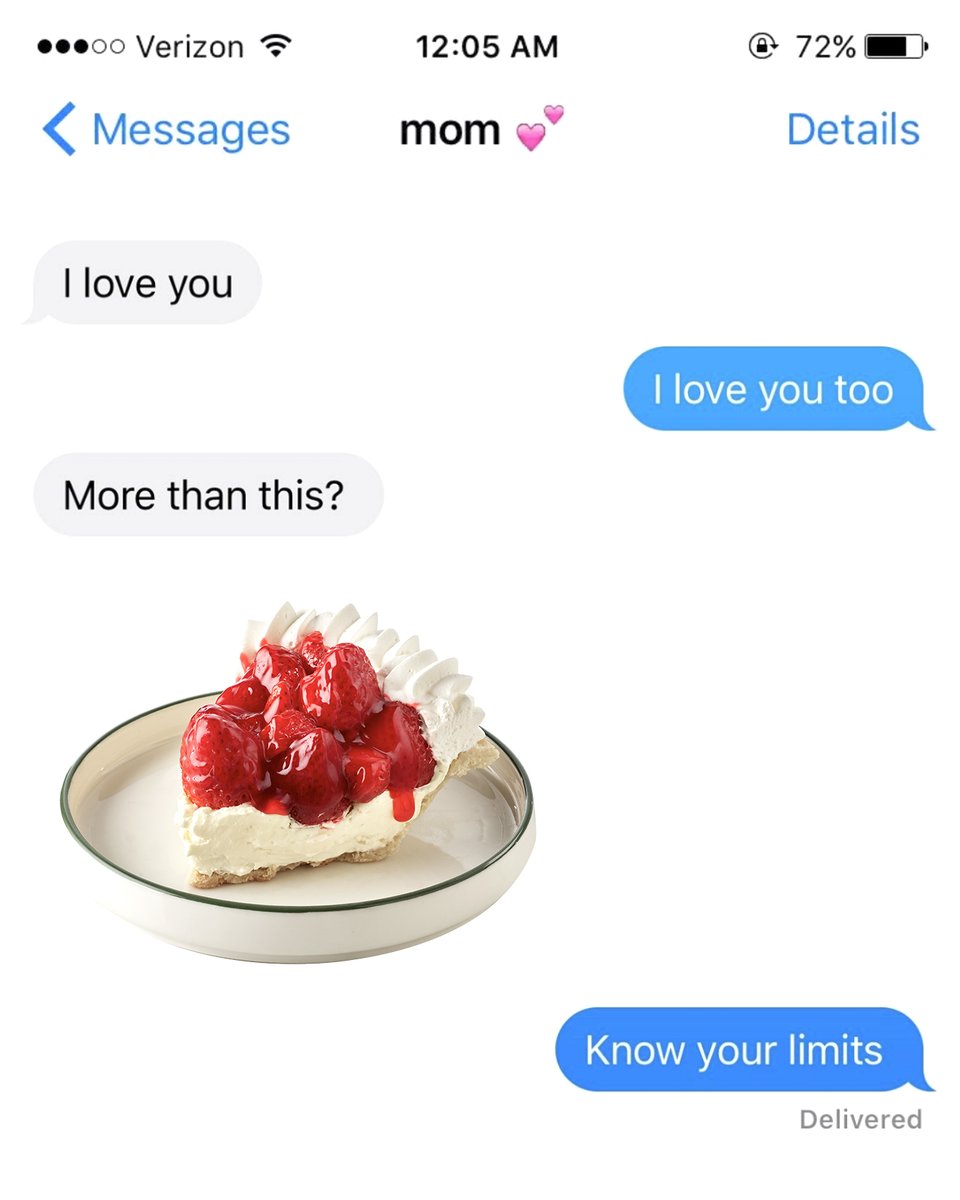 We love our moms, but nothing beats a slice of Perkins pie.