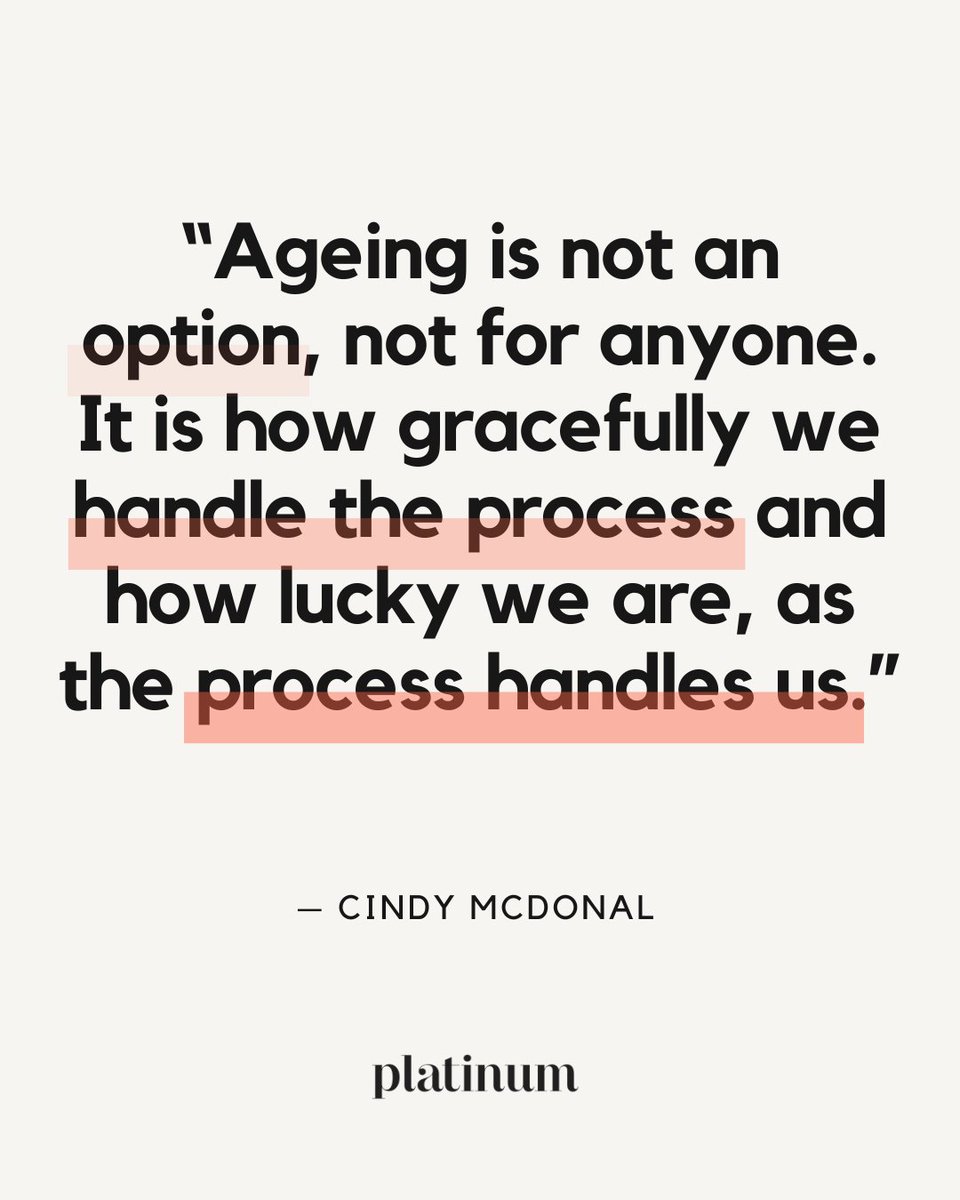 What one piece of advice would you give your younger self about ageing? 💃⁠
⁠
Let us know in the comments below 👇