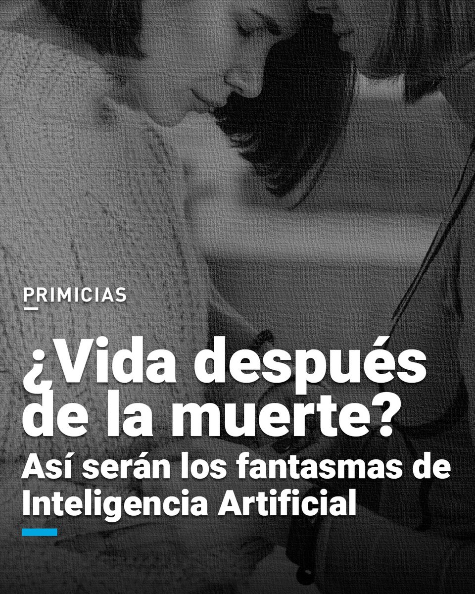 Empresas de inteligencia artificial como 'Re;memory' y 'HereAfter AI' ya permiten conversar con versiones digitales de seres queridos fallecidos. prim.ec/t5O150VQBJg