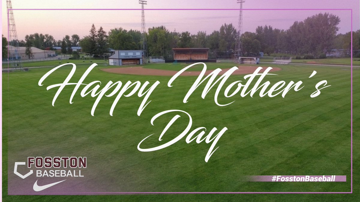 We know that [baseball] diamonds are a Mother's best friend!  Happy Mother's Day to all mothers and mother figures in our lives.  Thank you for all you do for us, especially keeping those baseball pants white!  ⚘️⚾️ #FosstonBaseball #HappyMothersDay