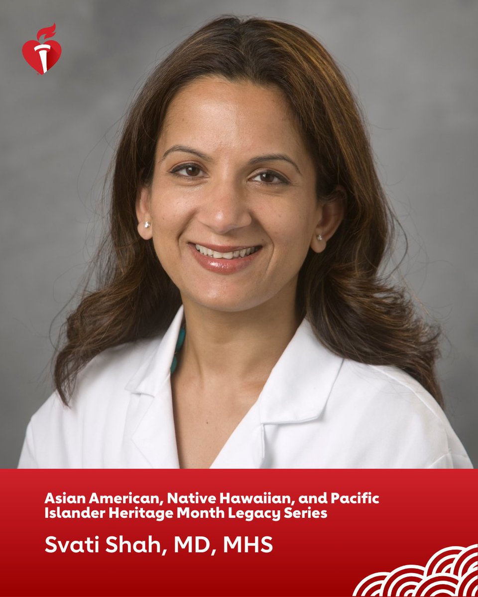 American Heart Arkansas (@aha_arkansas) on Twitter photo Dr. Svati Shah is an associate dean at the Duke University School of Medicine, an <a href="/American_Heart/">American Heart Association</a> board member, a researcher and a fierce advocate for women in science. Her work has helped identify the genes leading to premature heart disease in families.
#AANHPIHeritageMonth Dr. Svati Shah is an associate dean at the Duke University School of Medicine, an <a href="/American_Heart/">American Heart Association</a> board member, a researcher and a fierce advocate for women in science. Her work has helped identify the genes leading to premature heart disease in families.
#AANHPIHeritageMonth