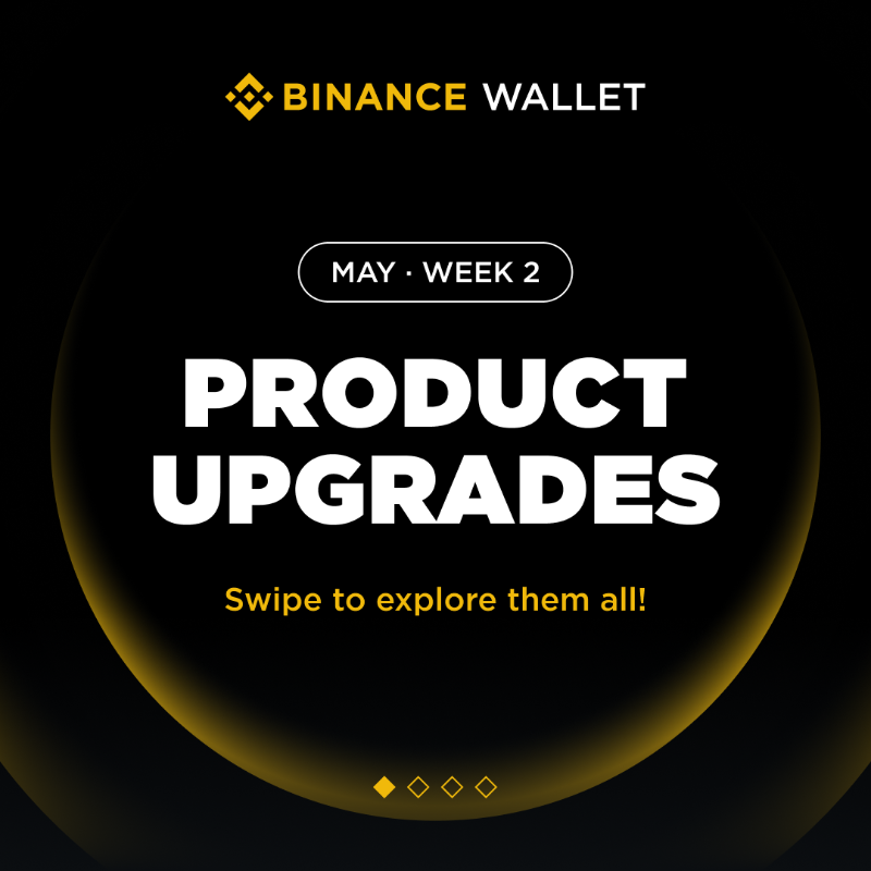 BinanceWallet's tweet photo. Check out the latest updates in #Binance Wallet 🚀 !

- New timeframe charts added.
- Smarter search with fuzzy matching.
- View your token value in real-time.
Open Binance now to explore these features and share your feedback in the comments👇
