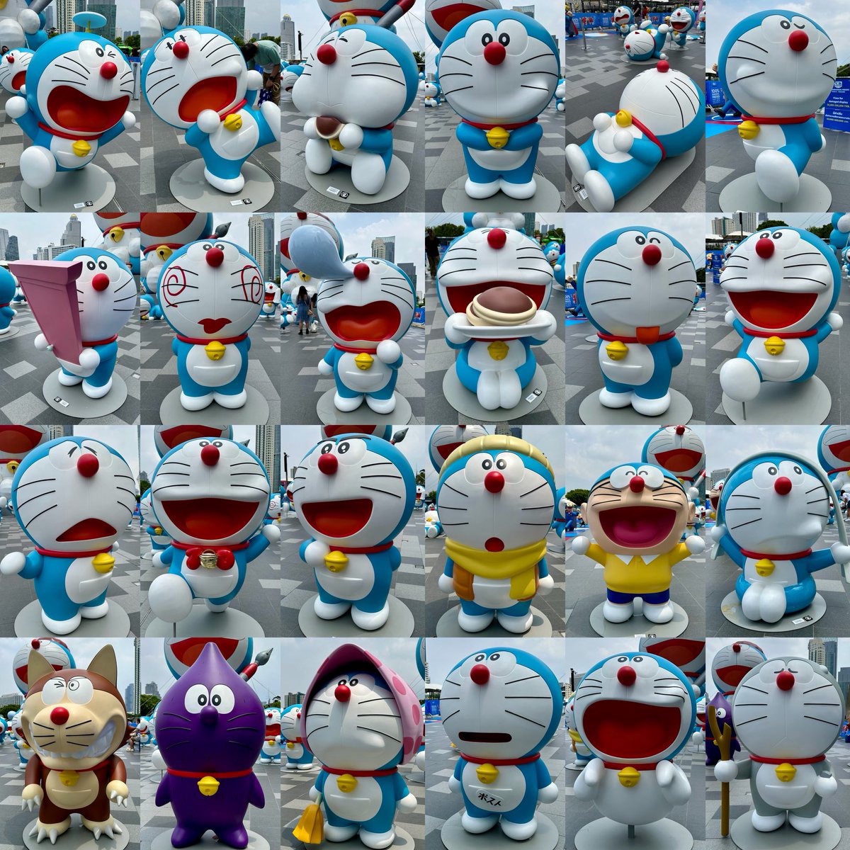 Hiro_ton's tweet photo. ドラえもんたち
100%ドラえもん&amp;フレンズ　ツアーinタイランド
#doraemon100 #doraemon100th https://t.co/JHxt4StSBb