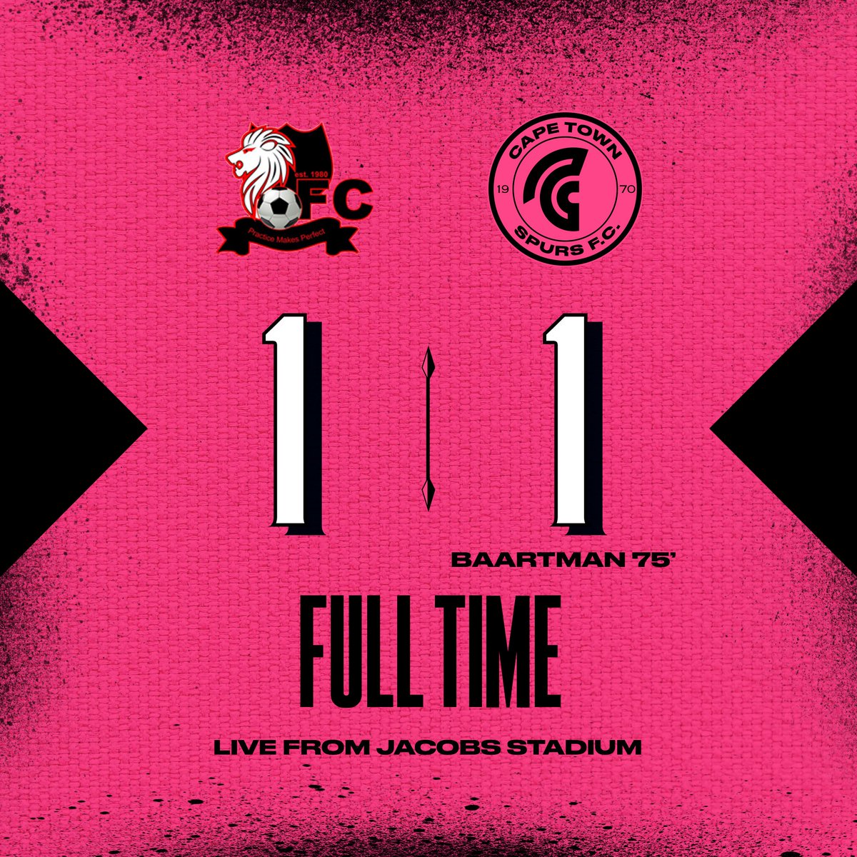 CapeTownSpursFC's tweet image. We manage to walk away with a point away from home!