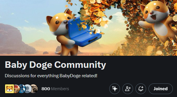 BabyDogeDaily's tweet photo. #BabyDoge #BabyDogeCoin #BabyDogeArmy

👥800 members! Let's reach 1000 next! 🚀   

https://t.co/Mo9WKFQcuw https://t.co/rNJif7GTei