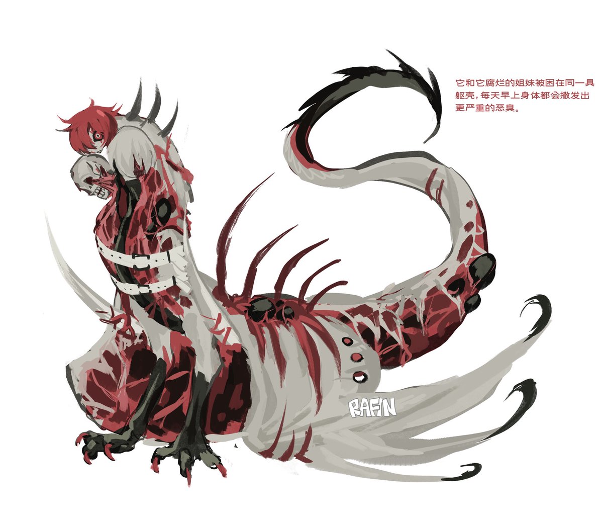 Two of the three-headed dragons are dead.