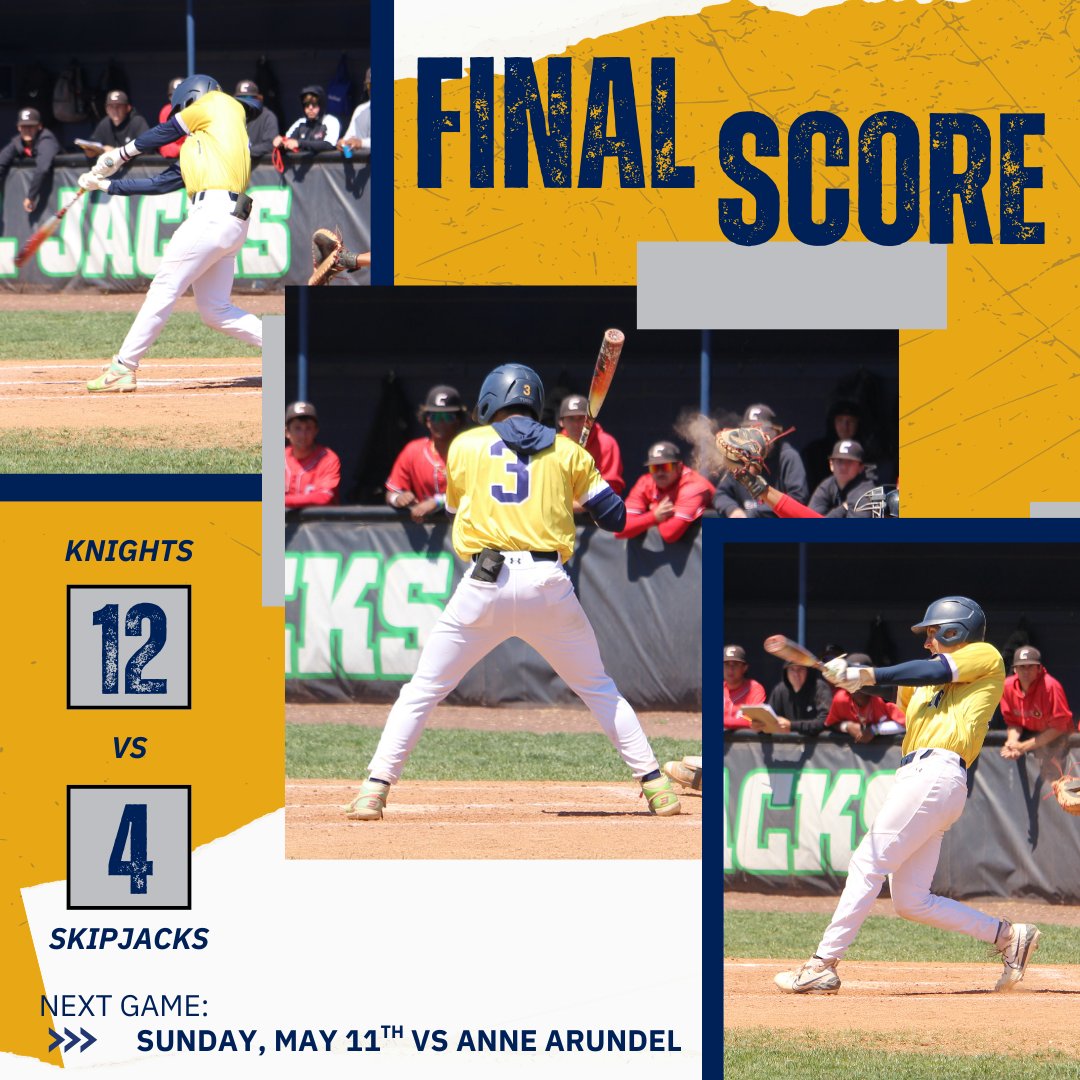 CCBC Essex Athletics (@ccbcessexsports) on Twitter photo Yesterday, <a href="/Essex_Baseball_/">CCBC_Essex_Knights_Baseball</a> defeated the Skipjacks in a rematch to advance to the East Championships against the Anne Arundel Community College Riverhawks Yesterday, <a href="/Essex_Baseball_/">CCBC_Essex_Knights_Baseball</a> defeated the Skipjacks in a rematch to advance to the East Championships against the Anne Arundel Community College Riverhawks