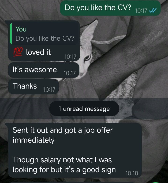 Afolabikay_k's tweet image. It’s reviews like this that remind me why I do what I do. You may have the experience, but if your CV isn’t telling your story, you’re missing out. Get an ATS-optimized CV today and let your story shine!&quot;
#ATSCV #ResumeTips #CareerAdvice #JobSearch #CVWriting #GetHired