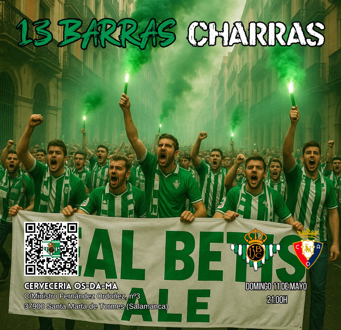13barrascharras (@13barrascharras) on Twitter photo Sigamos viviendo cosas bonitas 💚
<a href="/RealBetis/">Real Betis Balompié 🌴💚</a>
<a href="/OsasunaCf/">Osasuna Cf</a>
#díadebetis
#betis
#realbetis
#realbetisbalompie
#rbb
#13bc
#13barrascharras
#ontour13bc
#salamanca Sigamos viviendo cosas bonitas 💚
<a href="/RealBetis/">Real Betis Balompié 🌴💚</a>
<a href="/OsasunaCf/">Osasuna Cf</a>
#díadebetis
#betis
#realbetis
#realbetisbalompie
#rbb
#13bc
#13barrascharras
#ontour13bc
#salamanca