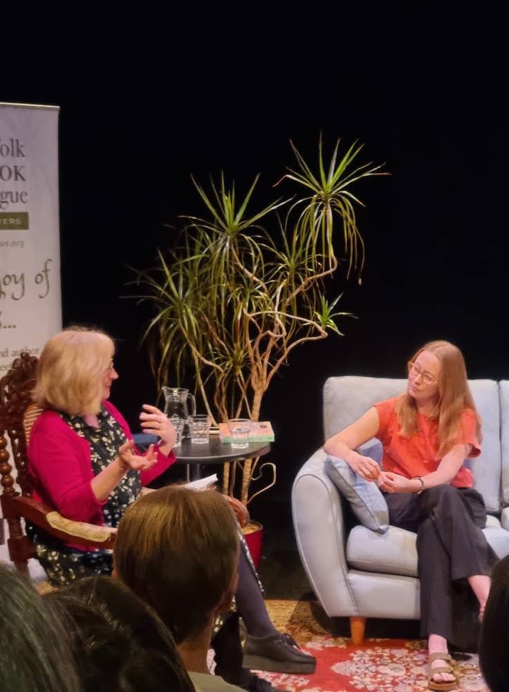 SuffolkBookTalk's tweet image. A huge thank you to everyone who joined us at our last event at Eastern Angles Theatre Company to see Katie Ward speak about her book, Pathways, and her writing journey! 🐟🖋 @katiewardwriter @WolseyWriters @easternangles
