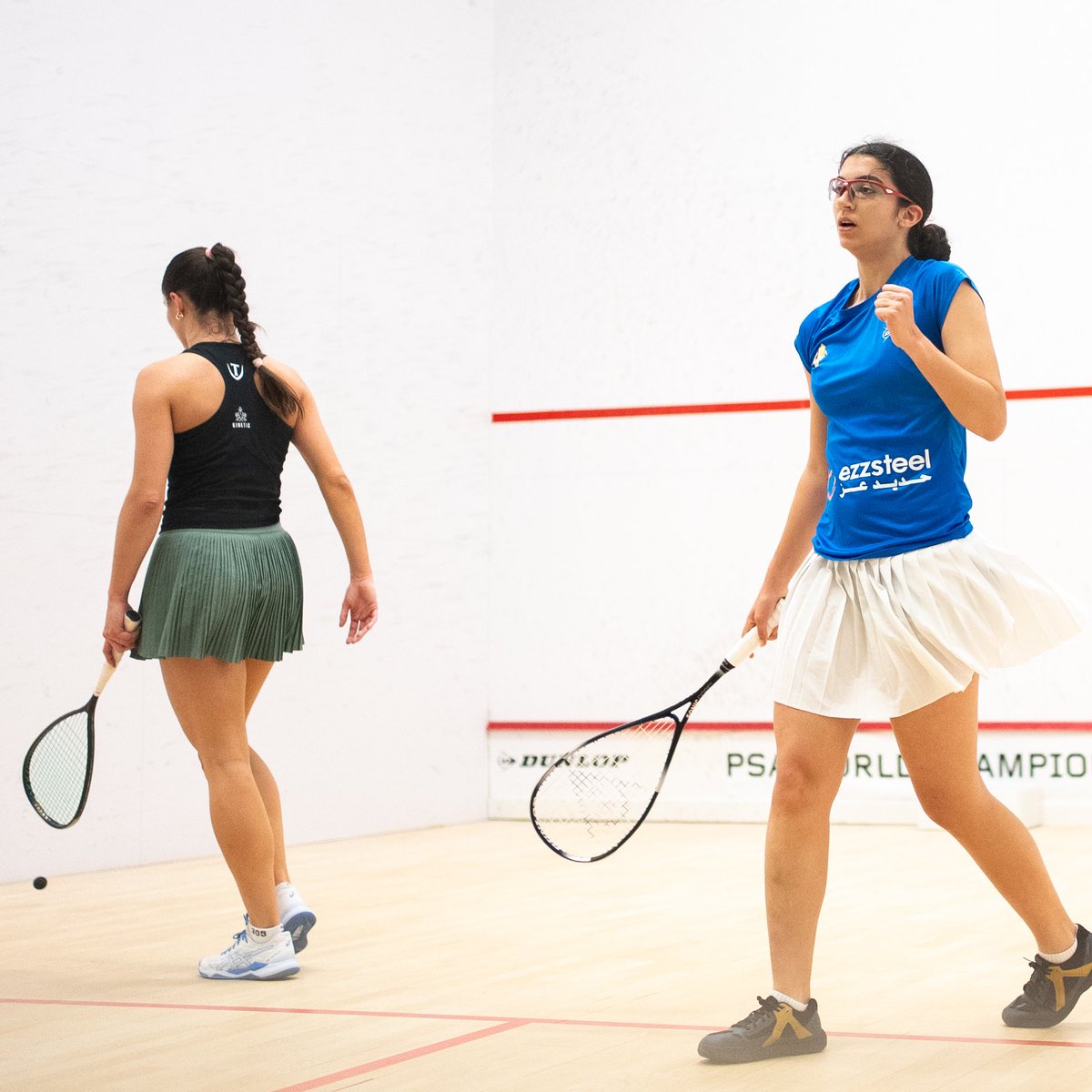 Result: <a href="/PSAWorldChamps/">PSA World Championships</a> Women’s RD2

🇪🇬 [5] <a href="/amina_orfi/">Amina Orfi</a> beats Jasmine Hutton 🏴󠁧󠁢󠁥󠁮󠁧󠁿
3-0: 11-6, 11-6, 16-14 (45m)

#PSAWorldChamps