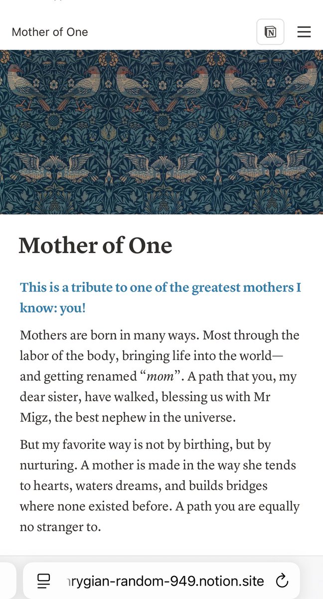 Sisinerd's tweet photo. My younger sister wrote and sent me this 👇🏽to celebrate me on Mother’s Day. 💕 

This girl always has the words to send me spiraling! https://t.co/Drdewhwf0n