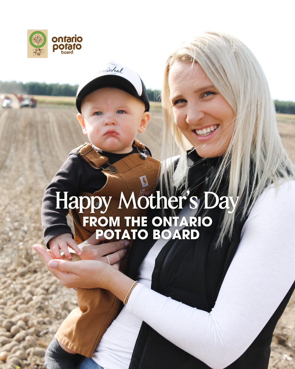 Happy Mother’s Day to all of the wonderful moms in the Ontario potato industry! 🥔

To all the moms growing potatoes, raising future growers, dropping off lunch in the field, and every moment in between — we hope your day is filled with love! 💗

#MothersDay #OPB