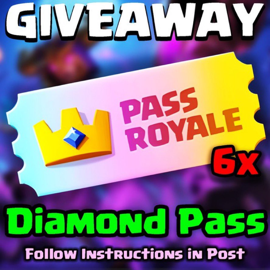 💰GIVEAWAY💰 

💎 6x DIAMOND PASS 💎

⬇️ Follow steps below ⬇️ 

1️⃣ ♻️ + ❤️ 
2️⃣ FOLLOW: <a href="/sylviabscrcm/">Sylvia</a> and <a href="/ItsSilverLining/">Silva</a>
3️⃣ COMMENT ANY EMOJI 🏆
💯 Winner announced in 3 days 💯 
🛄 *24 hours to claim* 🛄
#GiftedBySupercell