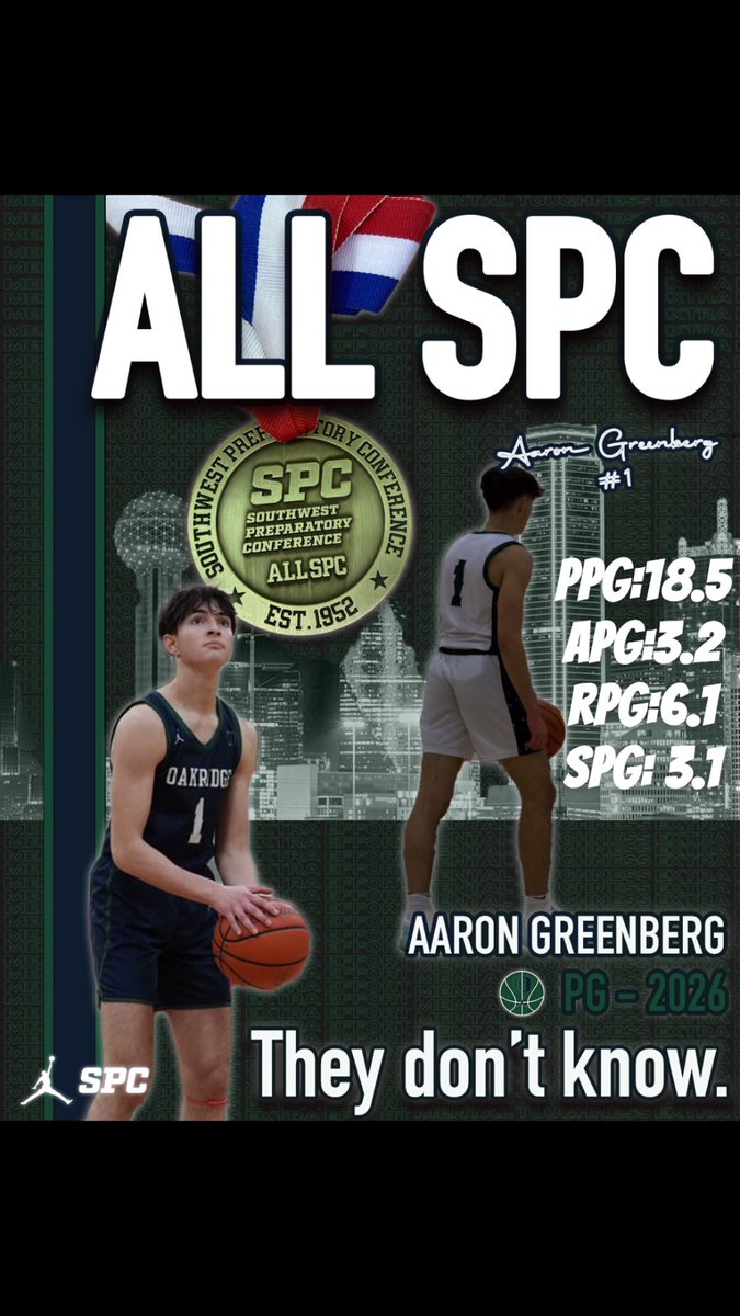 AaronGreenberg0's tweet image. Repost of junior year film+awards!
6’2 PG 4.2 Gpa
-all north zone
-all spc
-Team mvp
@TexasimpactAE @Texasimpact413
@AlJohnsonSports @GASOLyndon @GASOMass @Coach_Turner87