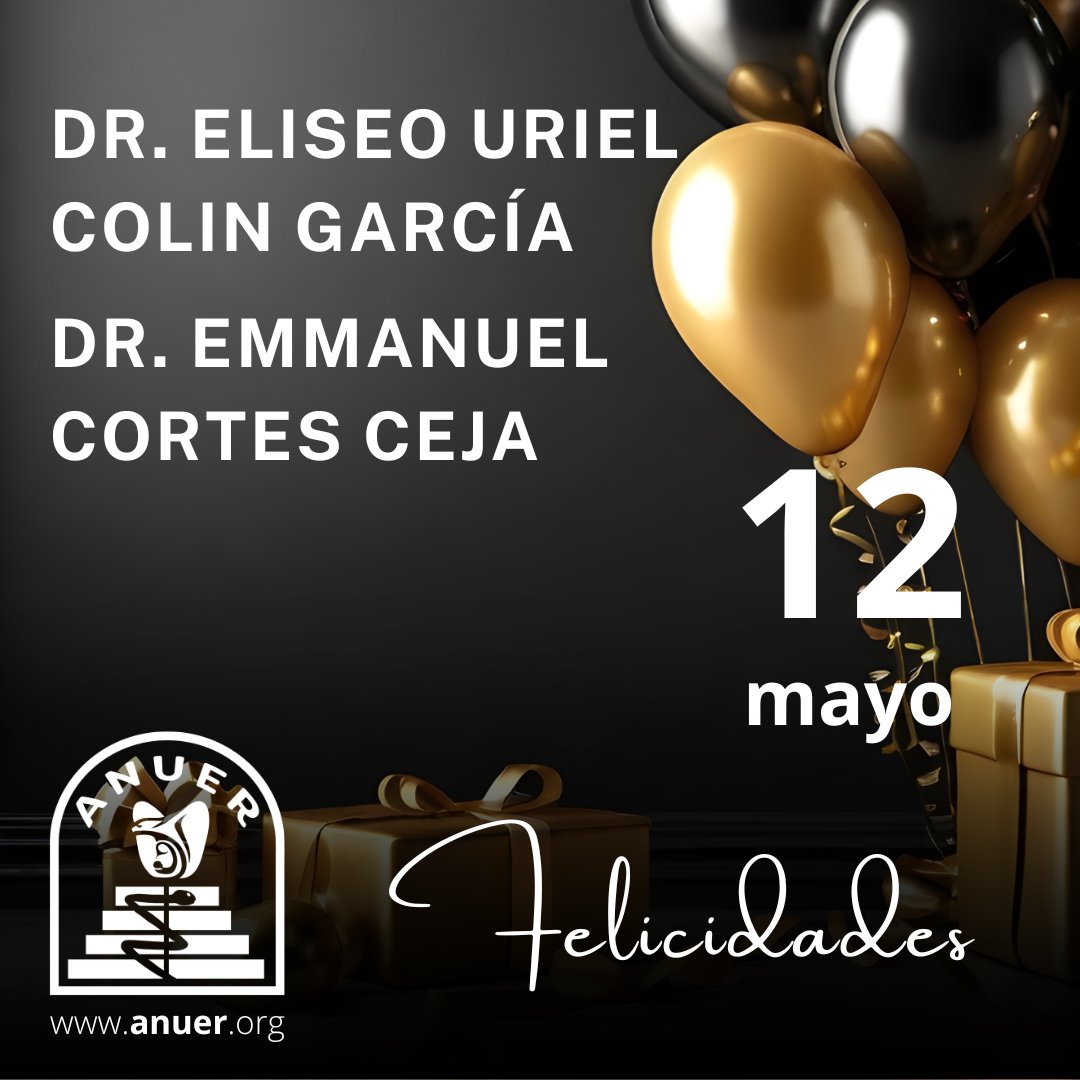 #ANUER les desea un feliz día 🎂

CUIDA tu salud con médicos
certificados en UROLOGÍA

👉 anuer.org
#Anuer2026 #UrologosEgresadoslaRaza #UrologíaMexicana #CMUN