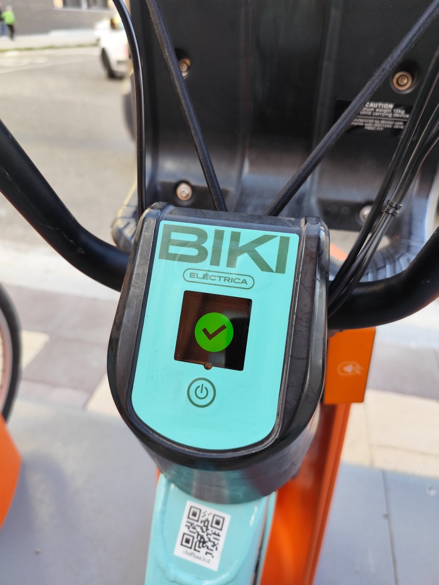 🚲 Ahora, cuando ancles tu BIKI eléctrica, te saldrá un check verde ✅ en la pantalla que te indicará que el viaje se ha finalizado correctamente.