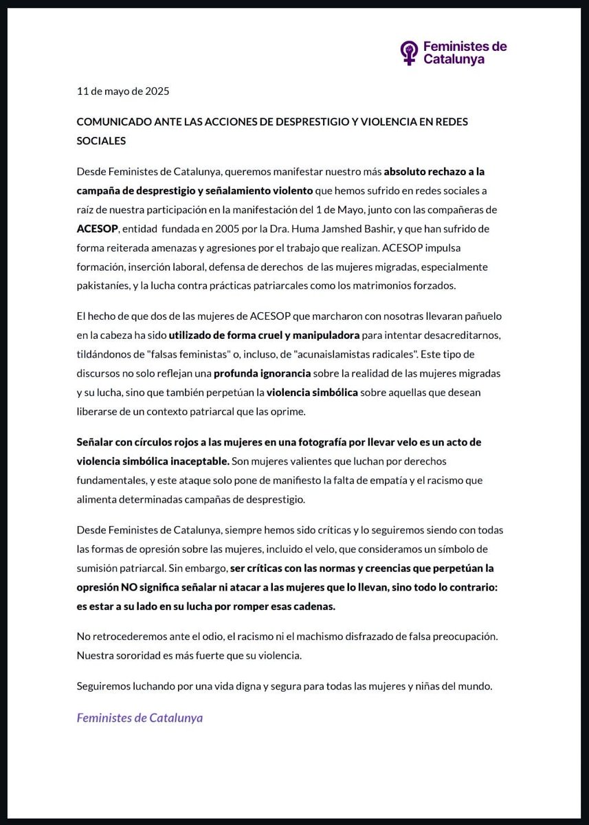 Feministes de Catalunya tweet media