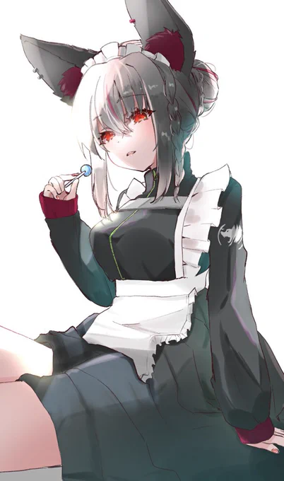 メイド黒上フブキ #絵フブキ#黒上フブキ 