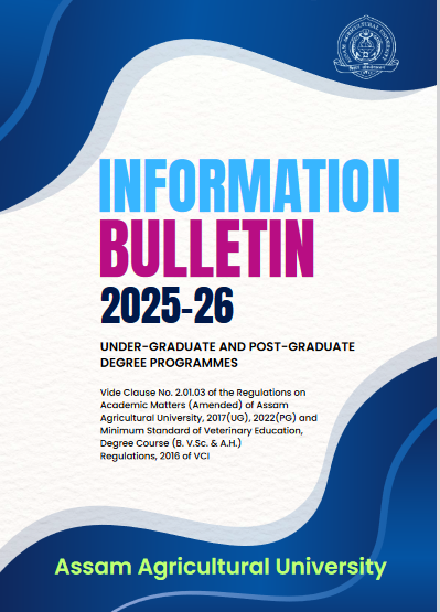 Assam  Agricultural University (AAU) has opened its admission portal for  various undergraduate (UG) and postgraduate (PG) programmes for the  academic session 2025–26. The last date to submit online applications is June 9, 2025, by 4:00 PM.
admission.aau.ac.in