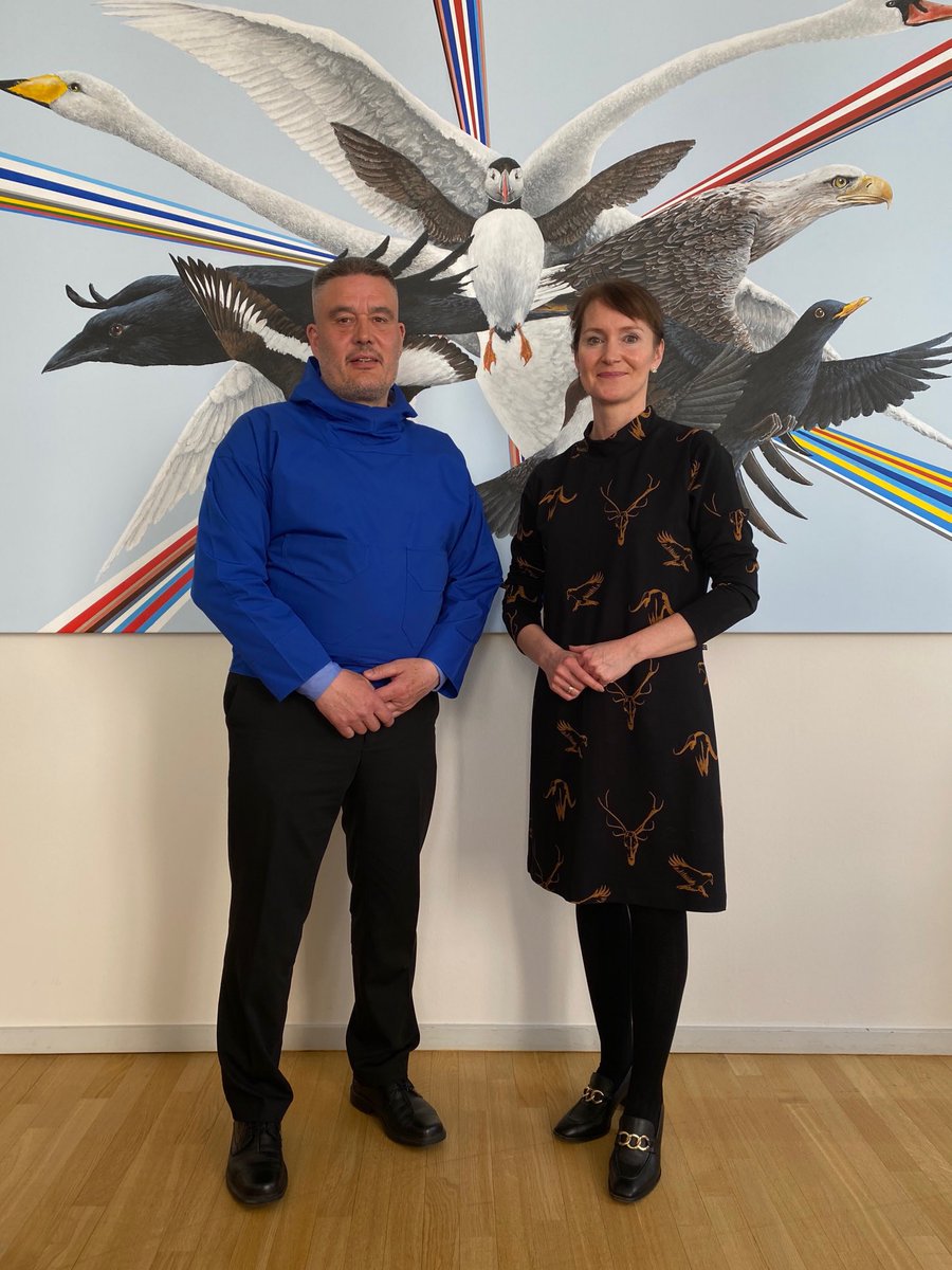 Kristina Háfoss (@kristinahafoss) on Twitter photo A pleasure to meet with the Speaker of the Parliament of Greenland 🇬🇱 - Kim Kielsen - at the Nordic Council headquarters in Copenhagen 🇩🇰
The #NordicCouncil strongly supports #Greenland and the right to self-determination of the people of Greenland.
<a href="/nordenen/">Nordic Co-operation</a> #nrpol A pleasure to meet with the Speaker of the Parliament of Greenland 🇬🇱 - Kim Kielsen - at the Nordic Council headquarters in Copenhagen 🇩🇰
The #NordicCouncil strongly supports #Greenland and the right to self-determination of the people of Greenland.
<a href="/nordenen/">Nordic Co-operation</a> #nrpol