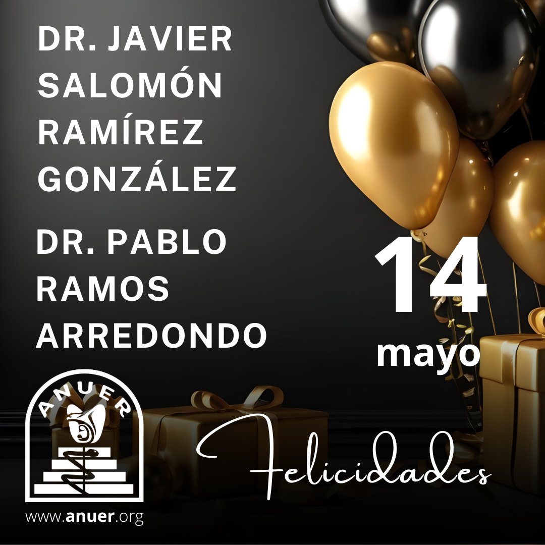 #ANUER les desea un feliz día 🎂

CUIDA tu salud con médicos
certificados en UROLOGÍA

👉 anuer.org
#Anuer2026 #UrologosEgresadoslaRaza #UrologíaMexicana #CMUN