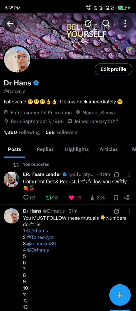 I need two people to hit 600