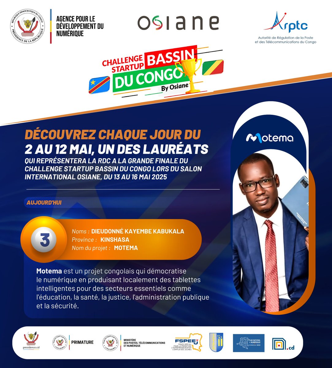 Challenge Grand Bassin du Congo  by OSIANE J-2❗️

 #bassinduCongo #Osiane25 #challenge #startUp #projet #ecosystemeTech #Innovation #RDC <a href="/OsianeCg/">Osianecg</a>