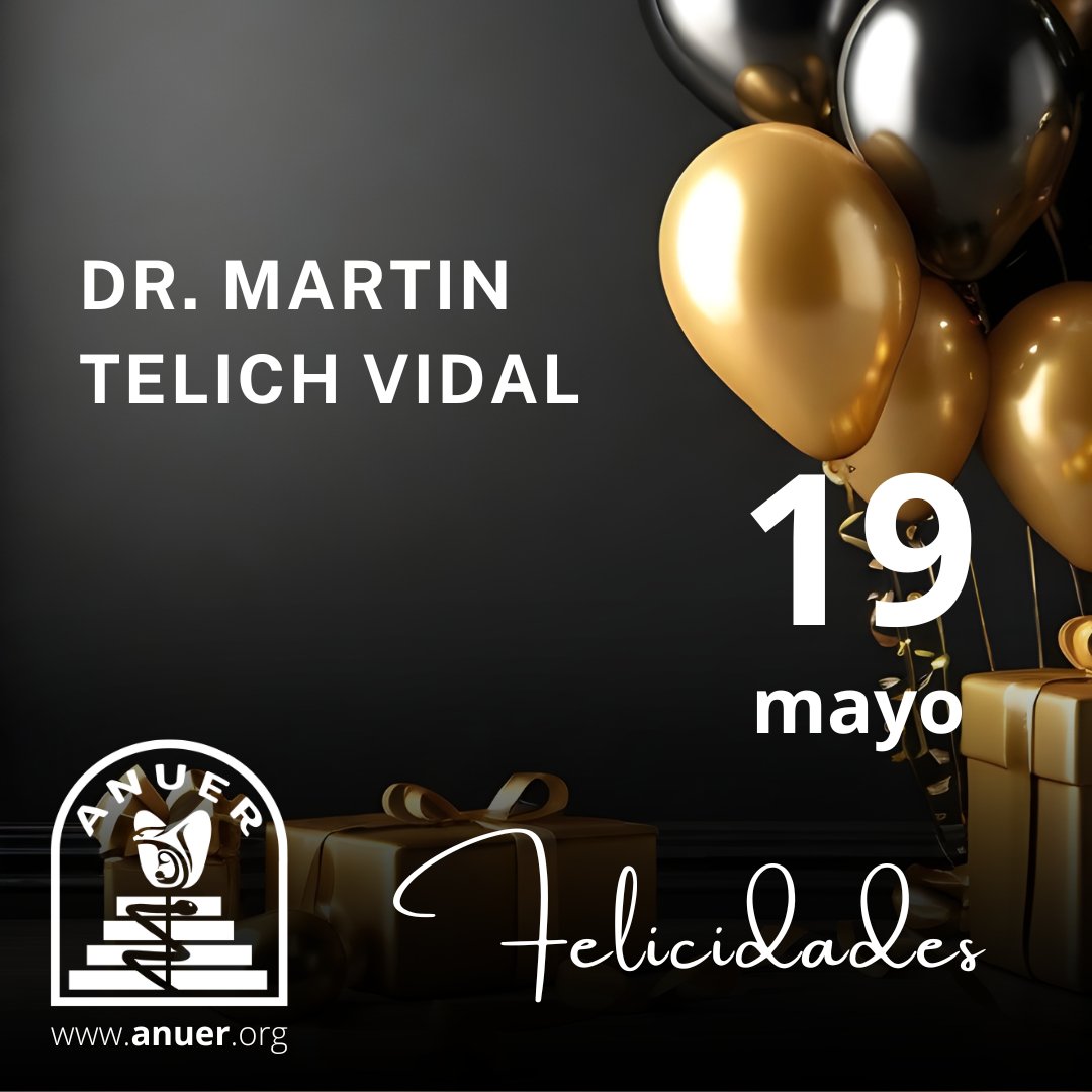 #ANUER les desea un feliz día 🎂

CUIDA tu salud con médicos
certificados en UROLOGÍA

👉 anuer.org
#Anuer2026 #UrologosEgresadoslaRaza #UrologíaMexicana #CMUN