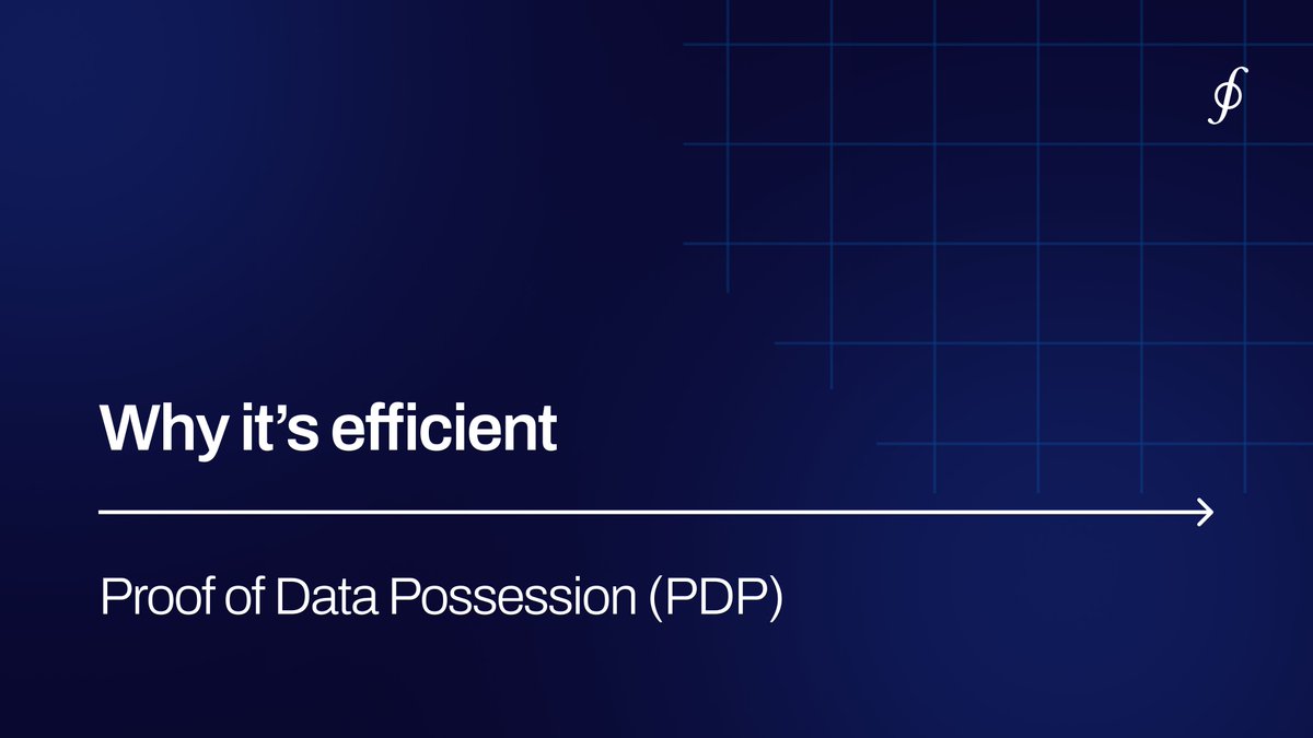PDP proofs use SHA2 hashing and require only 160 bytes of data per challenge. This CPU-friendly design allows providers to serve hot data with minimal overhead, while offering on-demand cryptographic verification to clients and smart contracts.