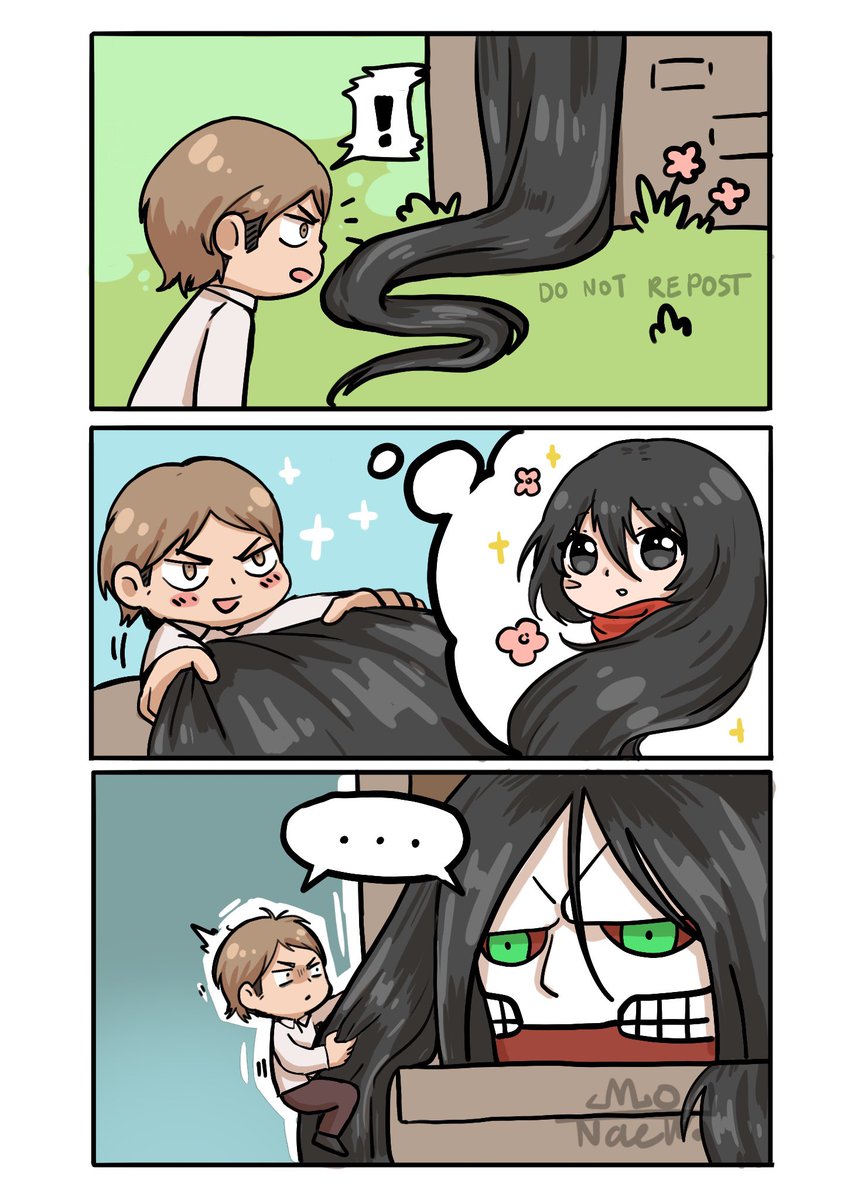 monachismanoch's tweet photo. Rapunzel 
#AttackOnTitan #AOT https://t.co/9L1e3MD1Vt