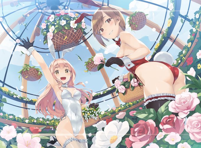 バニーと花園🌼🐰🌺🐰🌹 