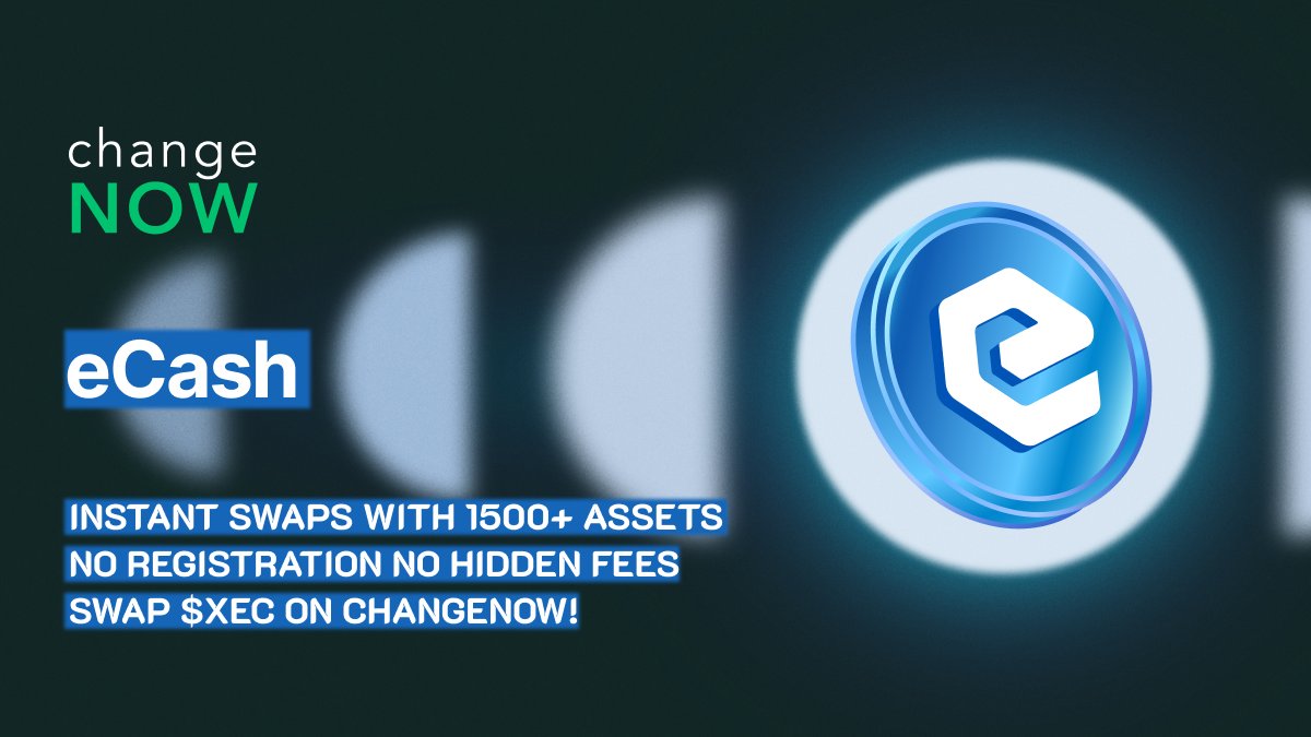$XEC isn’t playing games — lowest fees in the space, 5M TPS and Avalanche consensus. 

Once its roadmap is complete, it’s like #Bitcoin going super saiyan. Up 26% this month and still vibin’.

Don't sleep on <a href="/eCashOfficial/">eCash - old handle placeholder</a>!
🔗 changenow.io/currencies/eca…