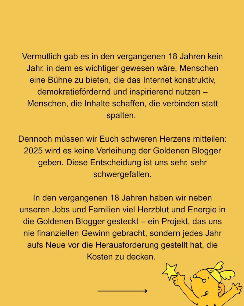 goldeneblogger's tweet image. In eigener Sache.