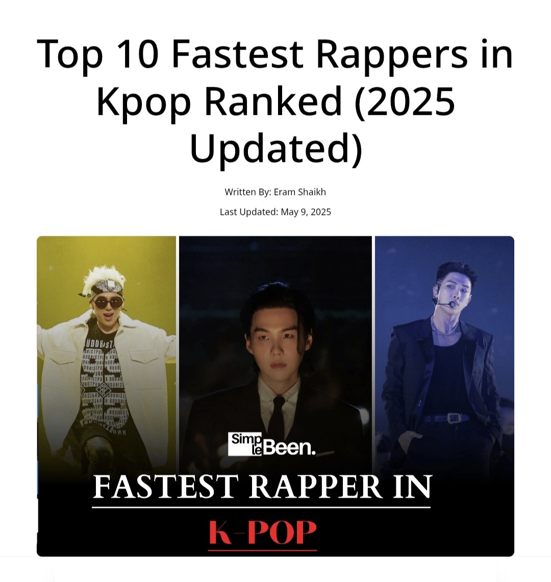 DataAgustD's tweet photo. #SUGA / #AgustD has been ranked #1 Fastest Rapper in K-pop by SimpleBeen, recognized as an influential lyricist, emotional storyteller, and master of flow.
#1. SUGA (BTS) 🔥
"Min Yoongi, better known as SUGA or Agust D in his solo endeavors, has established himself as one of the most influential rappers in the K-pop industry. With a remarkable speed of 9.83 syllables per second in “Cypher Pt. 2: Triptych,” SUGA combines technical prowess with profound emotional depth.
His production skills further enhance his reputation, contributing to over 100 songs throughout his career. SUGA’s solo projects, particularly under his Agust D moniker, showcase his versatility and raw intensity, cementing his position at the forefront of K-pop rap."
RAP KING MIN YOONGI
#SUGA #AgustD #방탄소년단슈가 #BTS