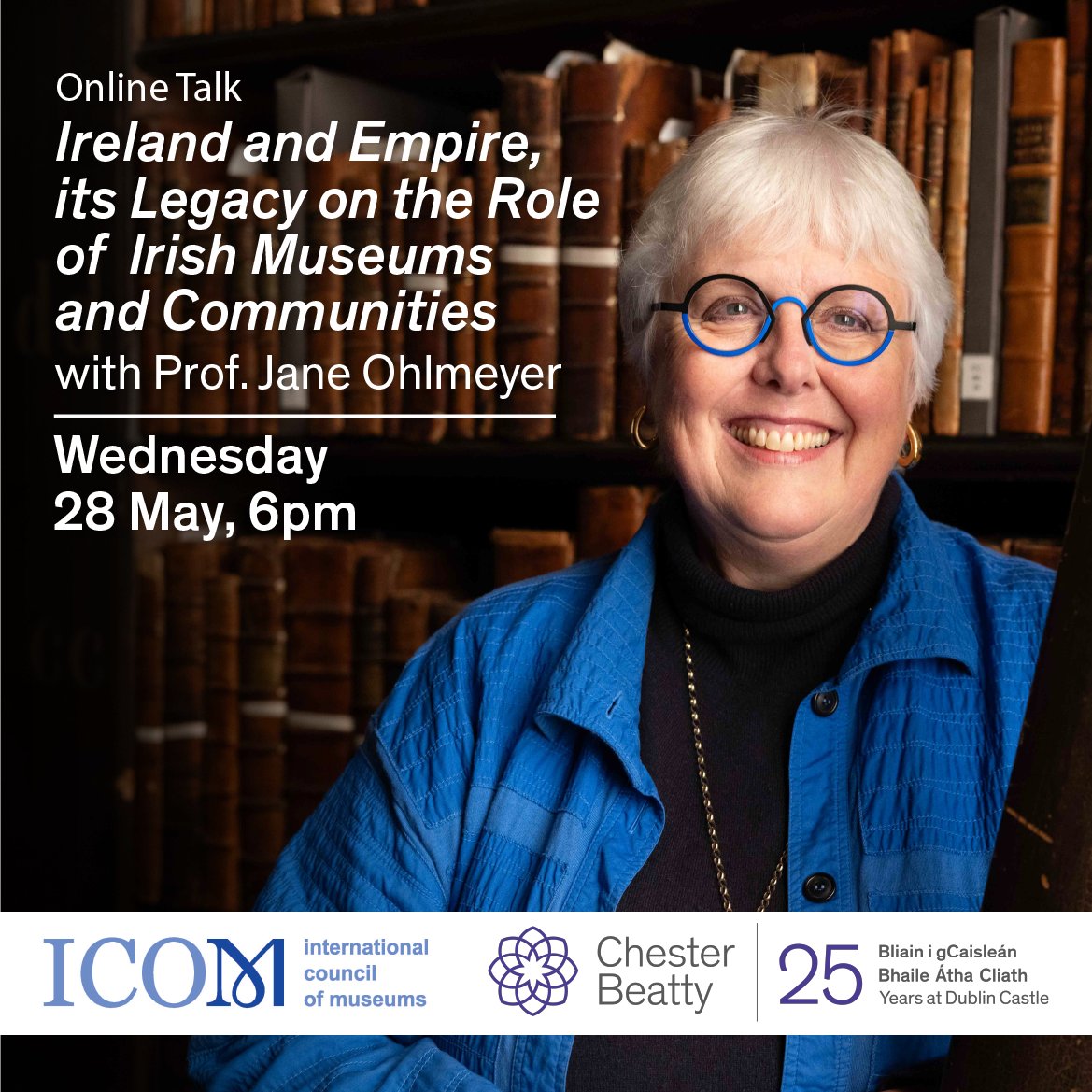 Drawing on a wide variety of sources, especially those relating to material culture and collecting, Dr Ohlmeyer will explore how empire is remembered and its legacy for our museums and communities. 📍 Online only, via Zoom. FREE, register here: ow.ly/s1xk50VJAO9
