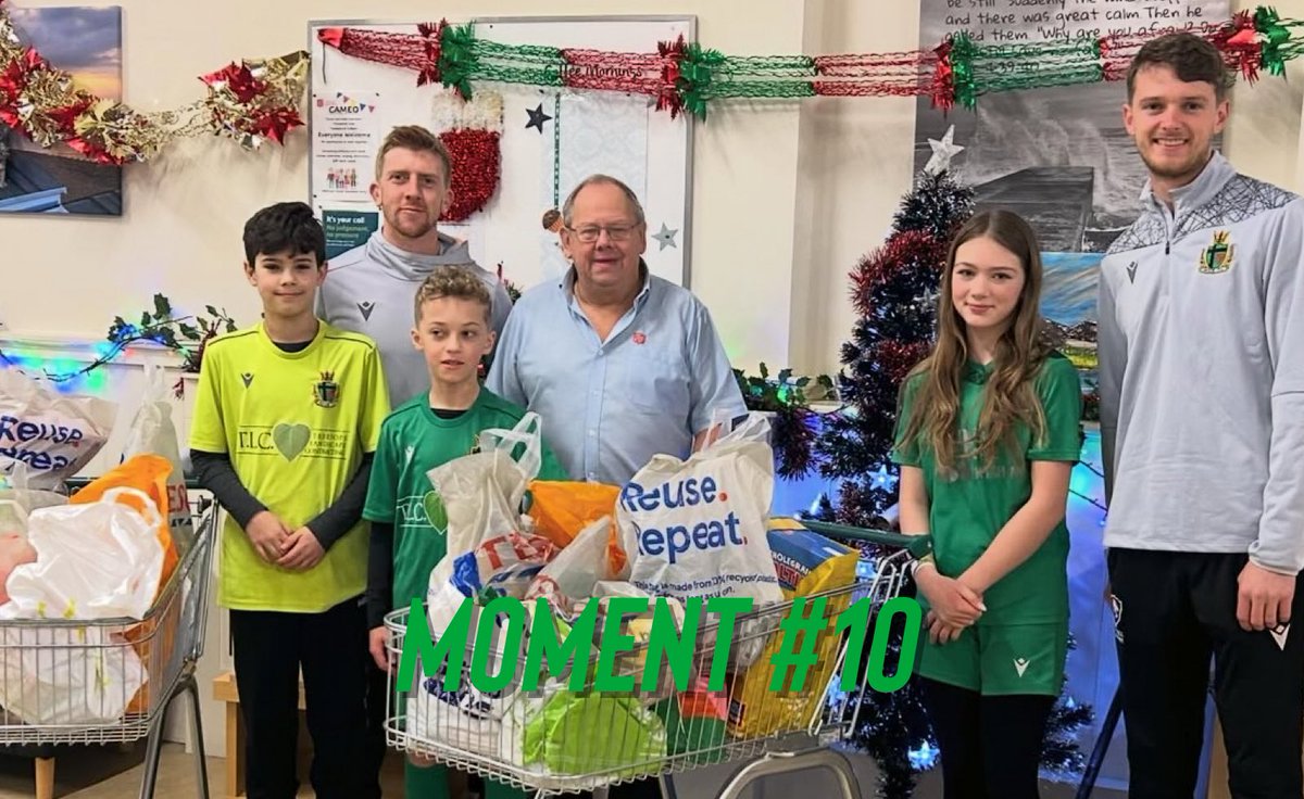 Moment #10

Every festive period over the past 6 years, all players, parents/ carers and volunteers collected and donated to the Salvation Army for those less fortunate. Just one of the many things we tried to do as a club to support our local community.