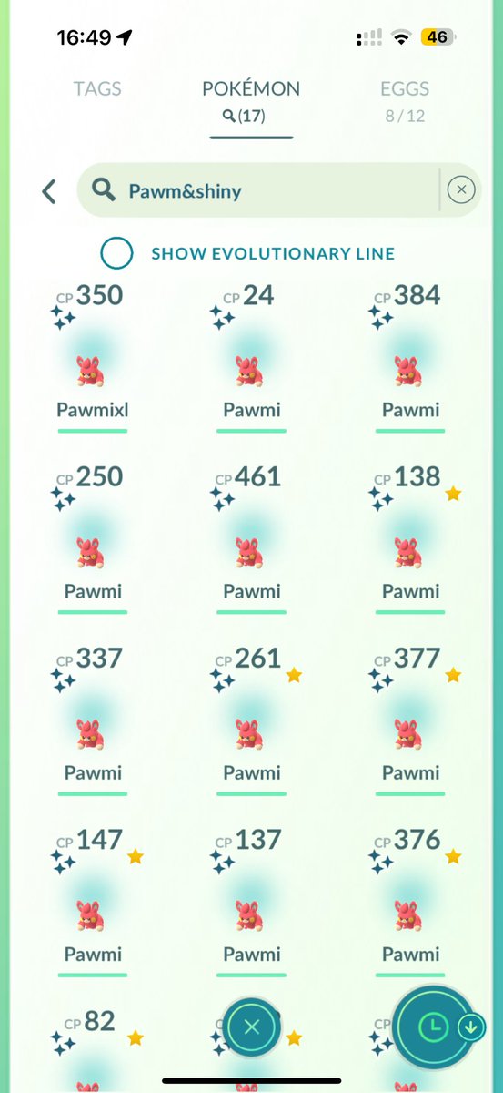 Community day recap

17 ✨ Pawmi
0  💯 
0 ✨ 💯 
1 ✨ 96%
0 ✨ background .

Not the most amazing results but hey that’s how it goes.
Still had a great time hanging out with the little man