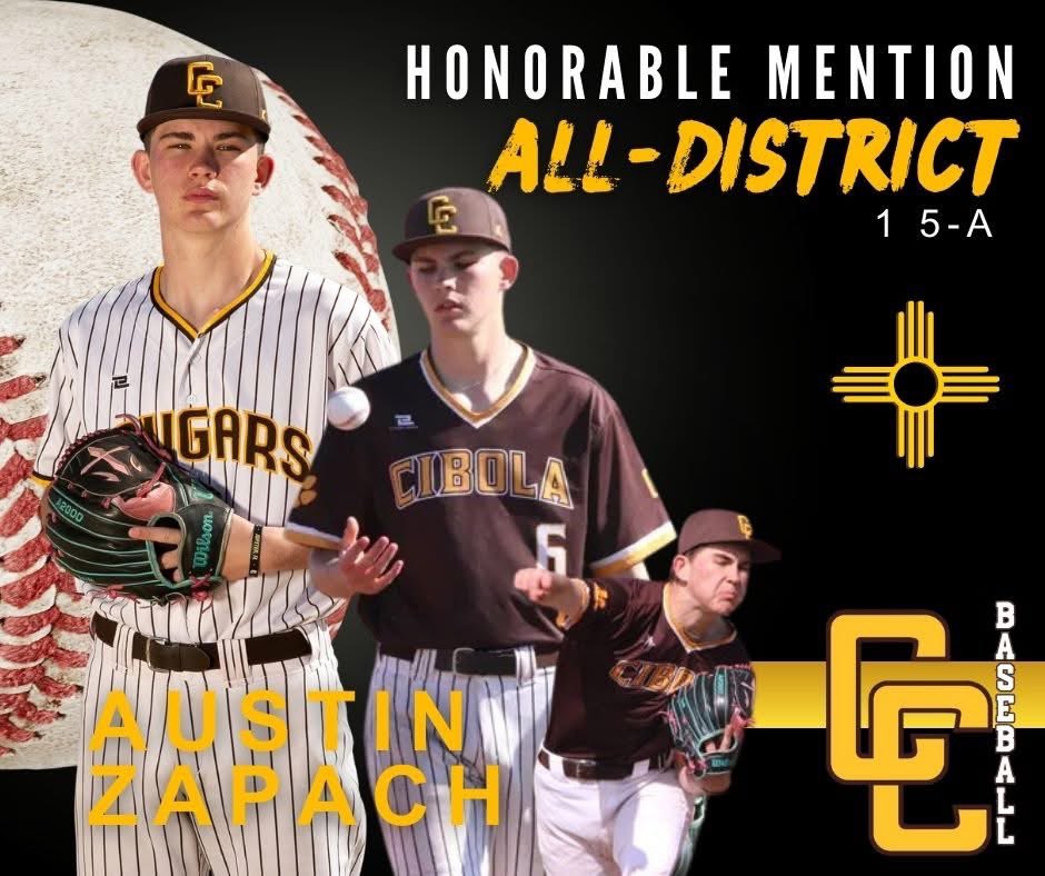 We are pleased to announce the selection of our outstanding players to the NM 5A All-District team. Four outstanding baseball players and four outstanding young men. #GoCoogs !!🐾