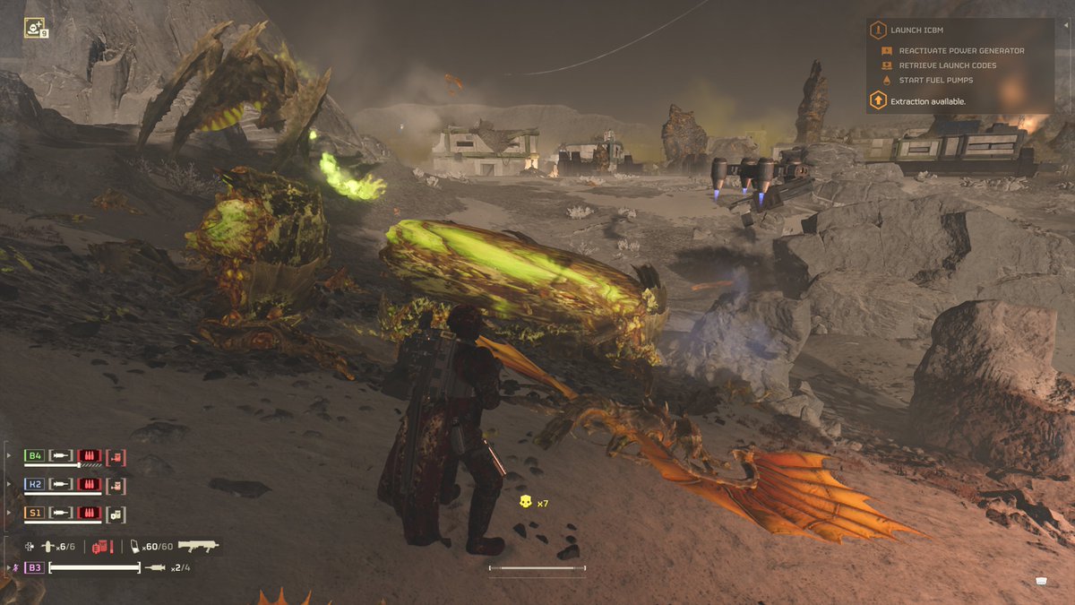 BlxckNoise83's tweet image. Post showing the &quot;Bile Worm&quot; are misleading. Its nothing more than a visual glitch. See attached screenshot from last night. #helldivers2 #helldivers2update