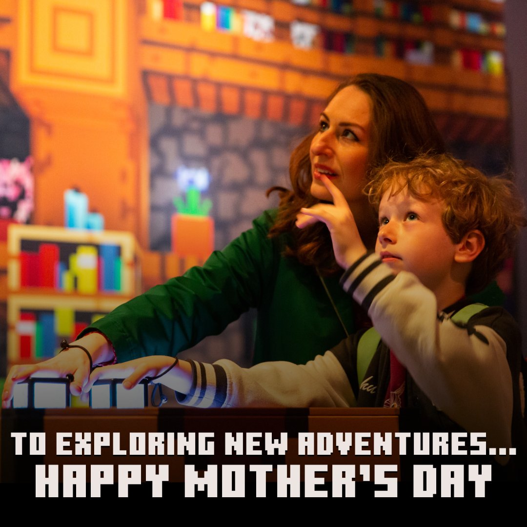 Workin280's tweet image. Від створення спогадів до відкриття чогось нового - за кожну спільну пригоду. привітання з днем матері від minecraft experience: порятунок селянина. #minecraftexperience