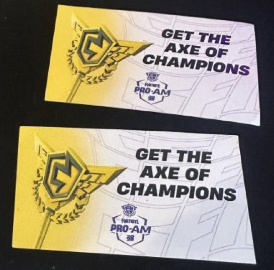 🏆I have 2 codes left for the FNCS pickaxe for sale

LIKE + RETWEET + FOLLOW 

I am interested in you DM me📬