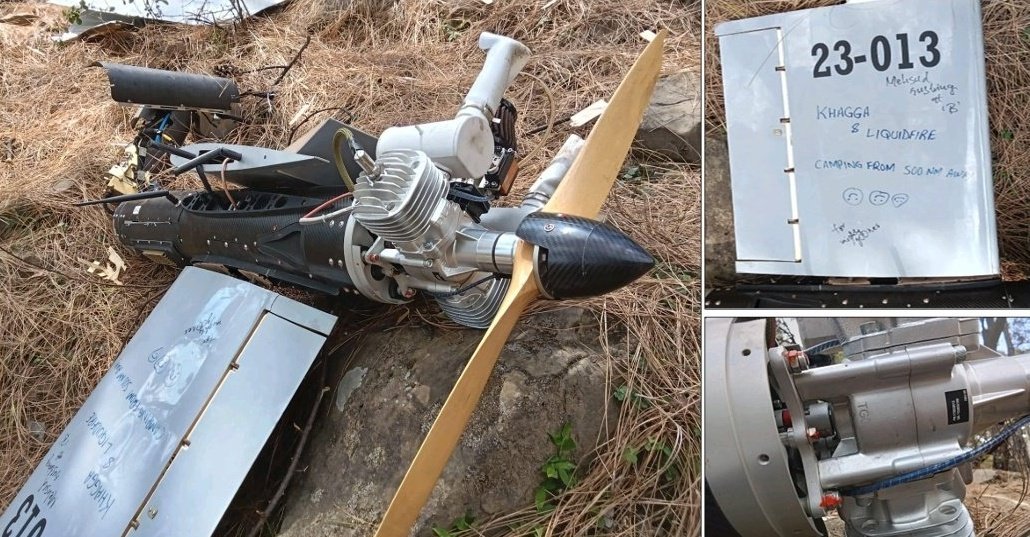 PAF clowns wrote messages on drone only to get shot down 🤡