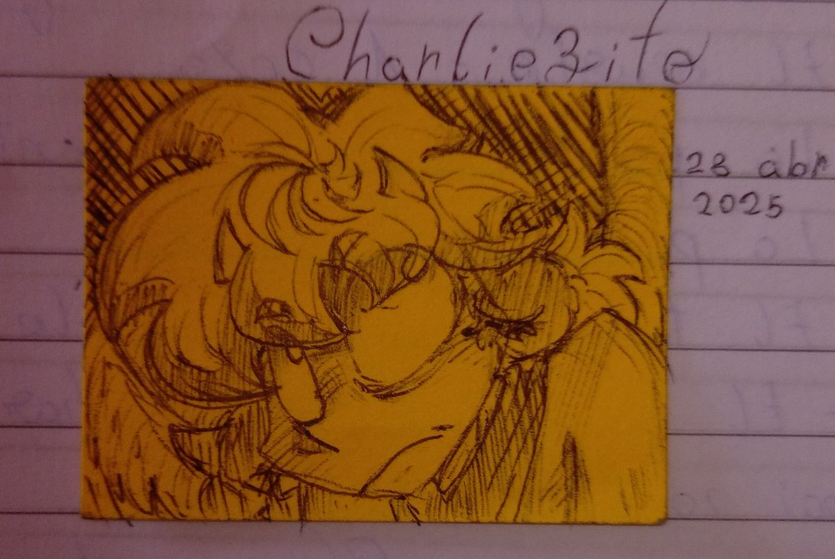 Manchahy12's tweet photo. #art #oc #Charlie #Leth 

Dica pra quem tá com tédio, desenhe no Post-it https://t.co/pZHMUVQ3te