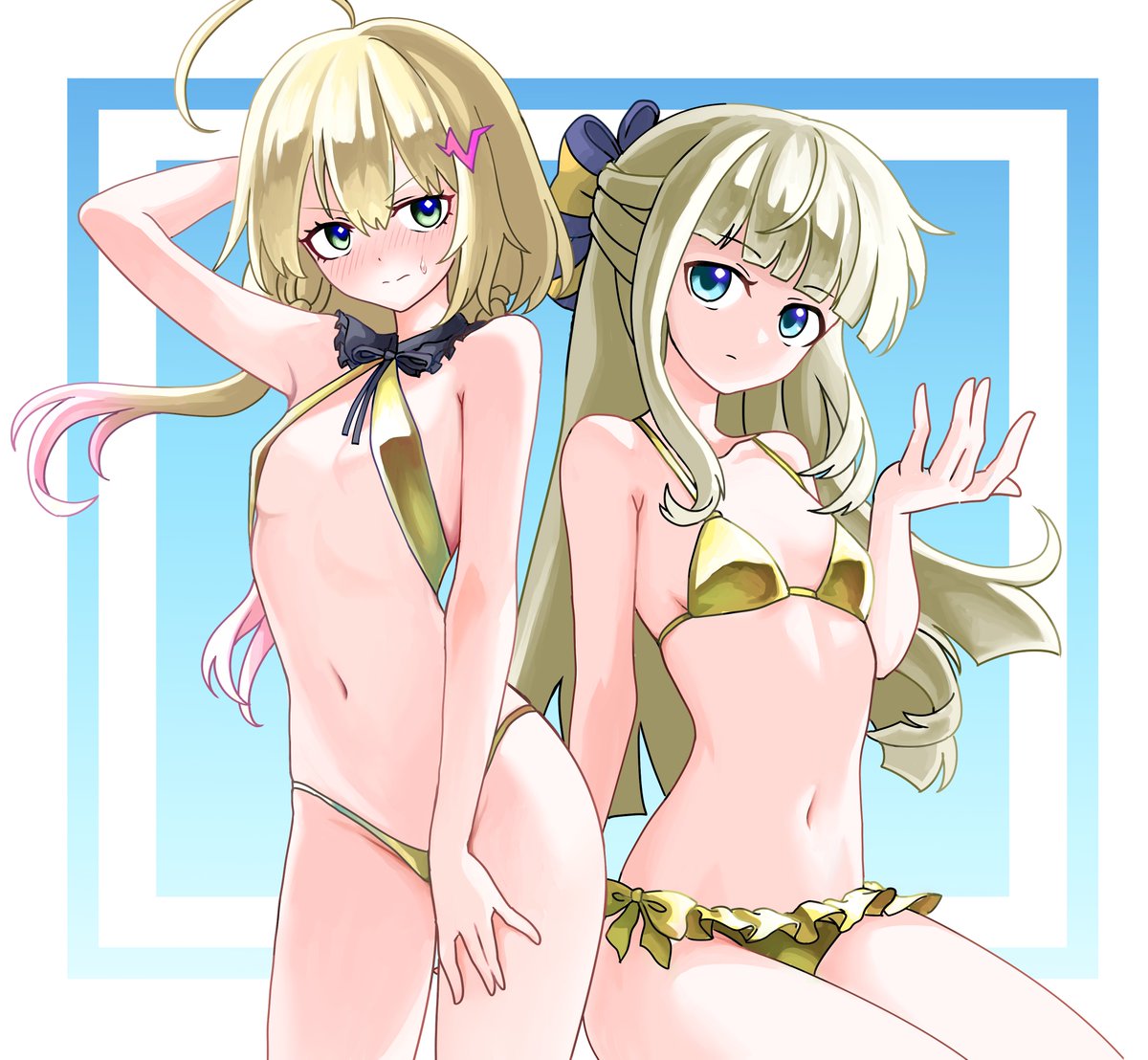 金水着もめんさんとエルさん......