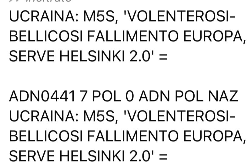 Quindi, la giustificazione al perché Meloni non è andata a Kyiv gliela firma Conte. Bene a sapersi.