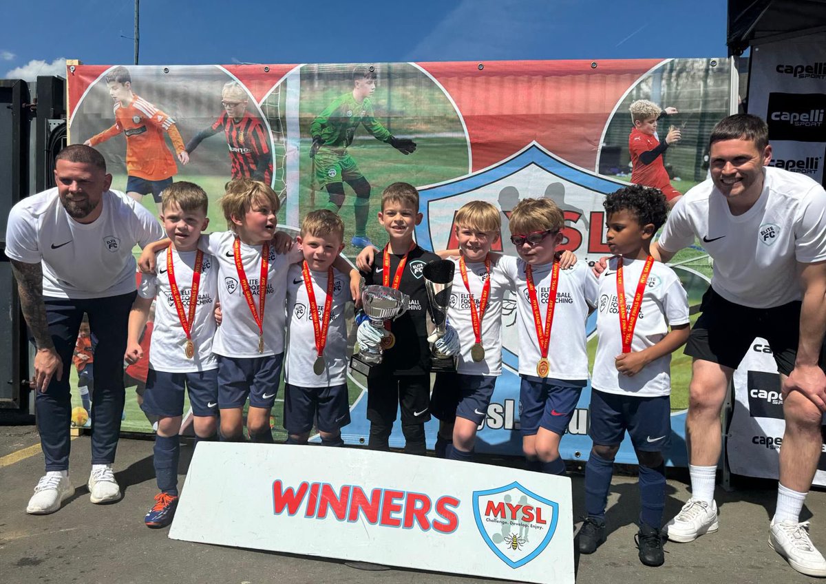 Elite Football Coaching (@elitefcacademy) on Twitter photo โช๏ธ๐ต ๐จ๐ก๐๐๐ฅ ๐ณ ๐๐๐๐ ๐ฃ๐๐ข๐ก๐ฆ ๐
Congratulations to our under 7 Greys team who came out on top in an absolute goal fest today to be crowned <a href="/MancYSL/">Manchester Youth Super League</a> Champions ๐
Well done boys ๐๐๐
#EliteFC #champions #MYSL โช๏ธ๐ต ๐จ๐ก๐๐๐ฅ ๐ณ ๐๐๐๐ ๐ฃ๐๐ข๐ก๐ฆ ๐
Congratulations to our under 7 Greys team who came out on top in an absolute goal fest today to be crowned <a href="/MancYSL/">Manchester Youth Super League</a> Champions ๐
Well done boys ๐๐๐
#EliteFC #champions #MYSL